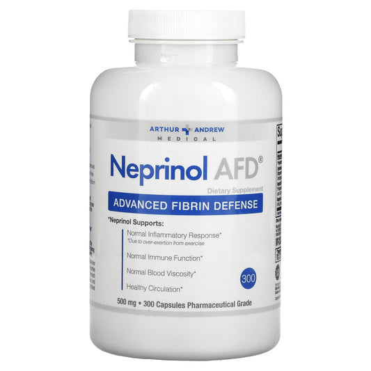 Arthur Andrew Medical, Neprinol Afd, Advanced Fibrin Defense, 500 Mg Capsules