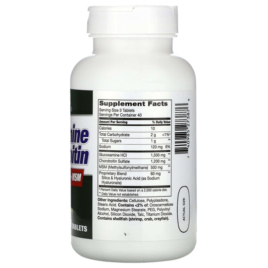 21St Century, Glucosamine & Chondroitin Plus Hyaluronic Acid + Msm