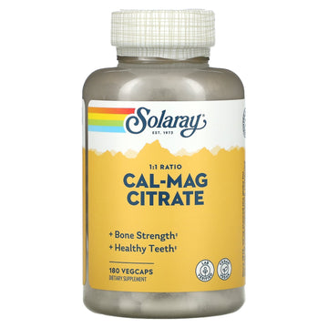 Solaray, Cal-Mag Citrate, 1:1 Ratio