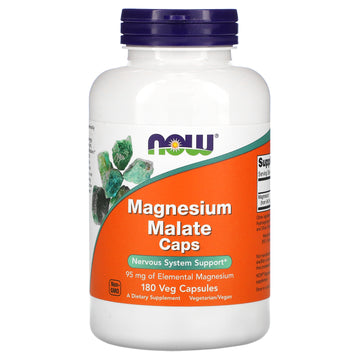NOW Foods, Magnesium Malate Caps Veg Capsules