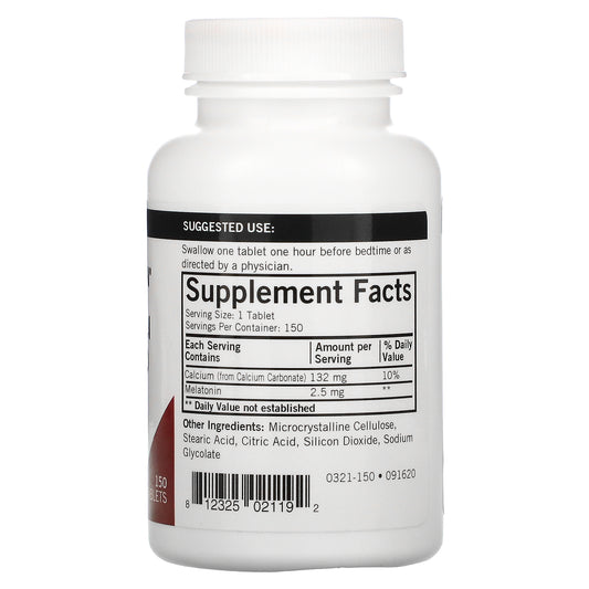 Kirkman Labs, Melatonin Extended Release, 2.5 Mg