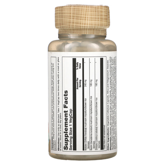 Solaray, Mushroom Immune Complex With Maitake, Reishi & Shiitake