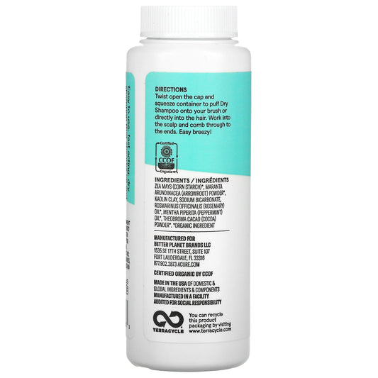 Acure, Dry Shampoo, Brunette to Dark Hair, Rosemary & Cocoa,(58 g)