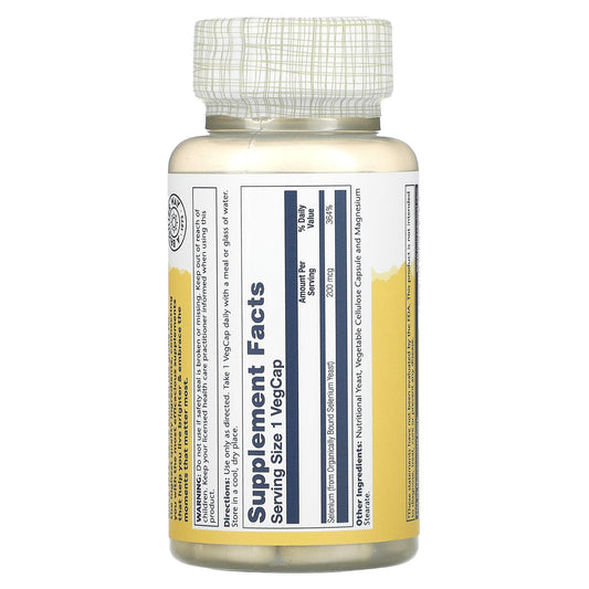Solaray, High Potency Selenium, 200 Mcg