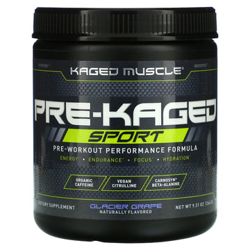 Kaged Muscle, Pre-Kaged Sport, Pre-Workout Performance Formula, Glacier Grape