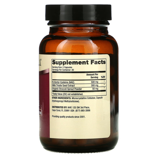 Dr. Mercola, Nac With Milk Thistle, 500 Mg Capsules