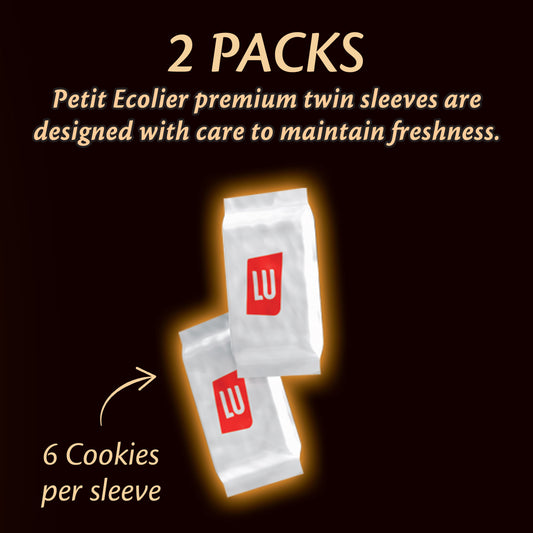 Lu Petit Ecolier European Dark Chocolate Biscuit Cookies