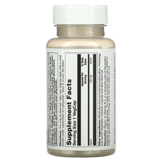 Solaray, Niacin Vegcaps