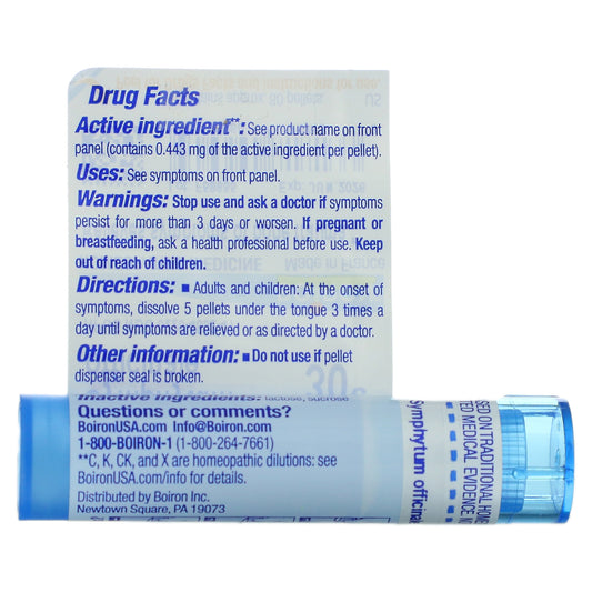 Boiron, Single Remedies, Symphytum Officinale, 30C, Approx  Pellets