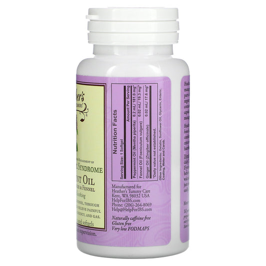 Heather'S Tummy Care, Peppermint Oil, Irritable Bowel Syndrome,Enteric Coated Softgels