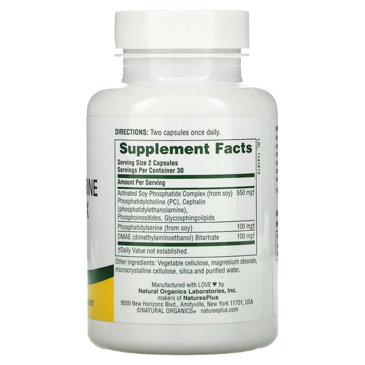 Nature'S Plus, Phosphatidylserine Dmae Complex Capsules