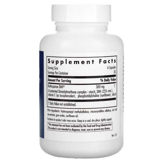 Allergy Research Group Dim Enhanced Delivery System Supplement - Supports Healthy Hormone Balance For Women, Promotes Healthy Estrogen Metabolism, Pms Support, Vegetarian Capsules - 120 Count