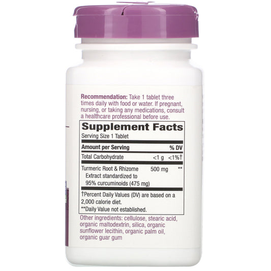 Nature's Way Turmeric Premium Extract - Supports Joint Health* - Non-GMO Project Verified - 500 mg per Serving - Joint Supplement Turmeric Tablets* - Gluten Free - 120 Tablets