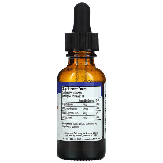 Absolute Nutrition, Immunity, Zinc With Vitamin C & Vitamin B(30 Ml)