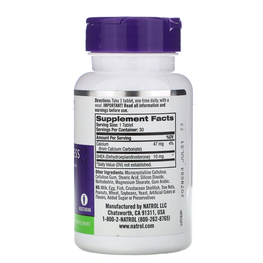 Natrol, Dhea, 10 Mg
