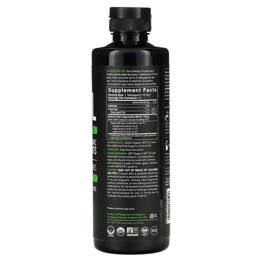 Sports Research, Mct Oil, Unflavored, (473 Ml)