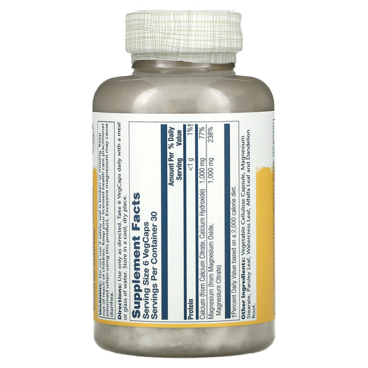 Solaray, Cal-Mag Citrate, 1:1 Ratio