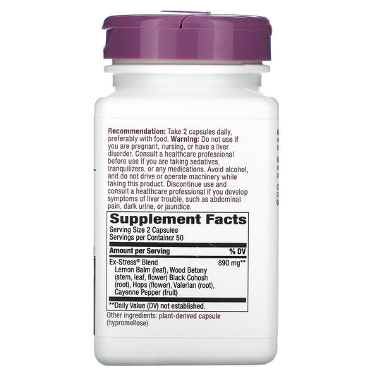 Nature'S Way, Ex-Stress, Calming Herbal Formula, 445 Mg