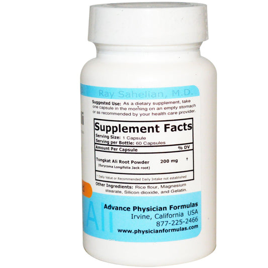 Advance Physician Formulas, Tongkat Ali, 200 Mg, Capsules