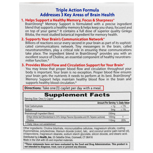 Brainstrong, Memory Support