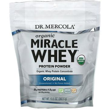 Dr. Mercola, Organic Miracle Whey Protein Powder, Original (382.5 G)