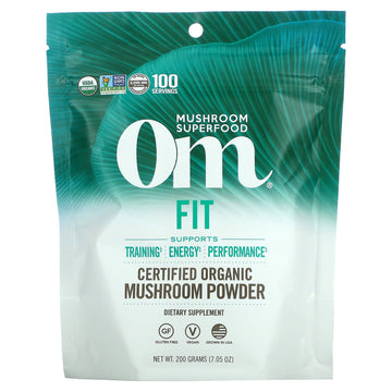 Om Mushrooms, Fit, Certified Organic Mushroom Powder