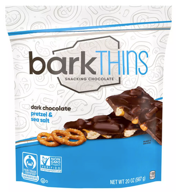 Barkthins Dark Choc Pretzels And Sea Salt
