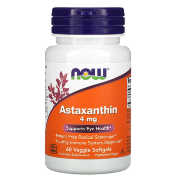 Now Foods, Astaxanthin, 4 Mg Veggie Softgels