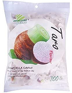 My Chewy Milk Candy Delicious Taro Flavor Net Wt 360 G(100 Pellets) X 1 Bags By Sandee Shop