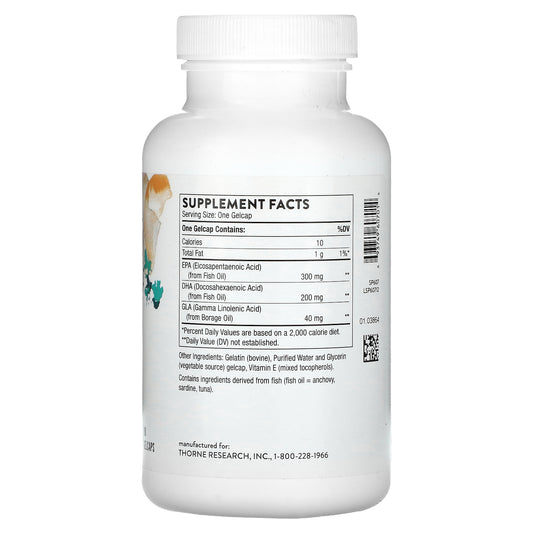 Thorne Research, Omega Plus, Gelcaps