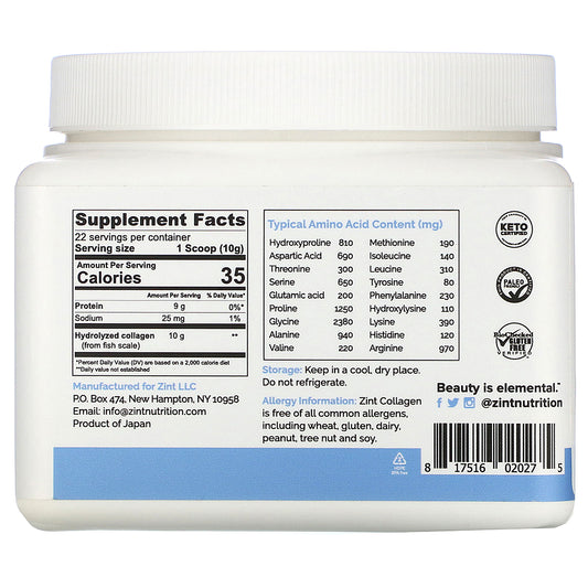 Zint, Marine Collagen Powder