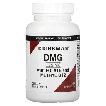 Kirkman Labs, Dmg With Folate And Methyl B12, 125 Mg