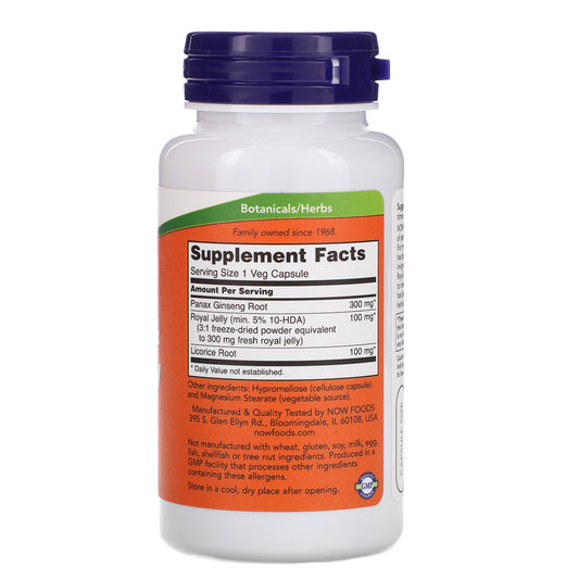 Now Foods, Ginseng & Royal Jelly
