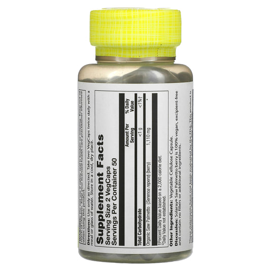Solaray, Saw Palmetto, 555 Mg