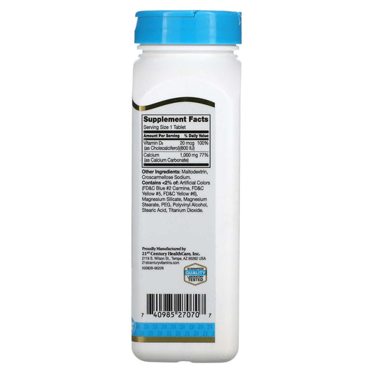 21St Century, Calcium Plus D3, 1,000 Mg