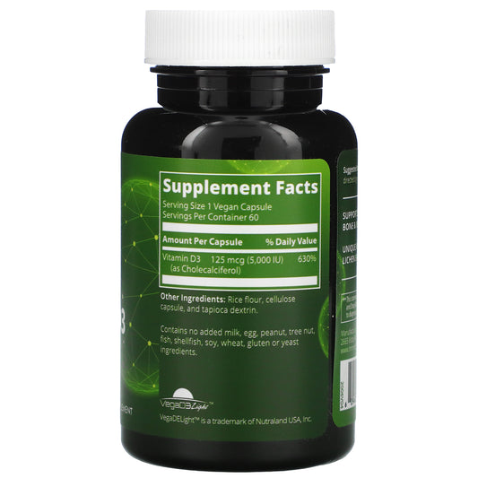 Mrm, Vegan Vitamin D3, 5,000 Iu, Vegan Capsules