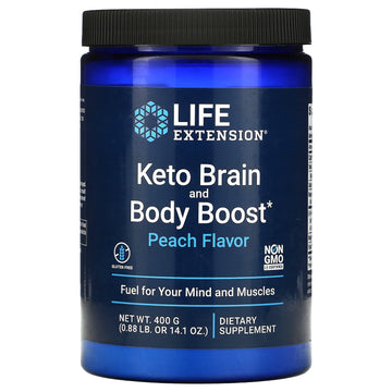 Life Extension, Keto Brain And Body Boost, Peach