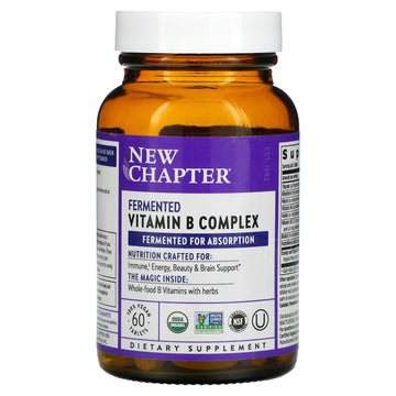 New Chapter, Fermented Vitamin B Complex, Vegan Tablets