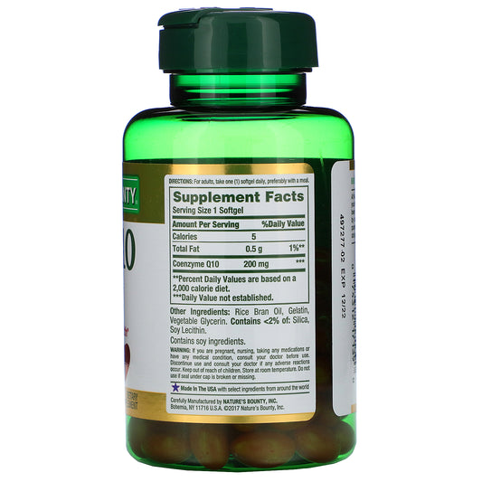 Nature'S Bounty, Co Q-10, 200 Mg Rapid Release Softgels