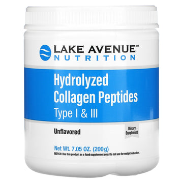 Lake Avenue Nutrition, Hydrolyzed Collagen Peptides, Type I & Iii, Unflavored