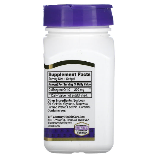 21St Century, Liquid Filled Coq-10, 200 Mg Softgels