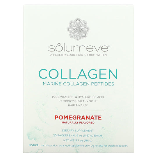 Solumeve, Collagen Peptides Plus Vitamin C & Hyaluronic Acid,  30 Packets, 0.19 Oz (5.37 G) Each
