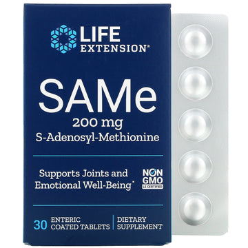 Life Extension, Same, S-Adenosyl-Methionine, 30 Enteric Coated Tablets