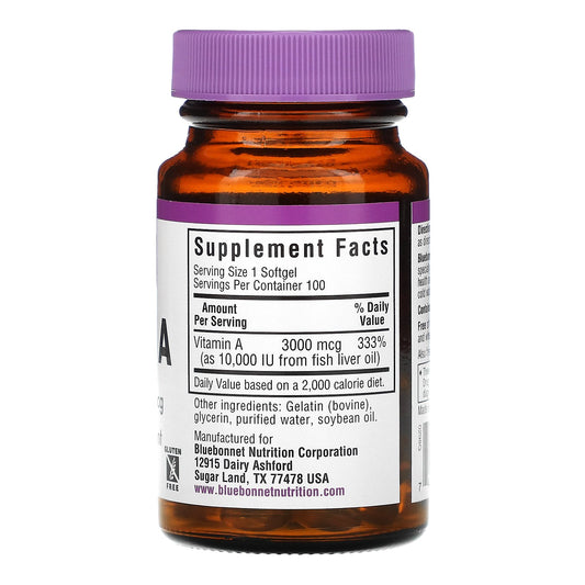Bluebonnet Nutrition, Vitamin A