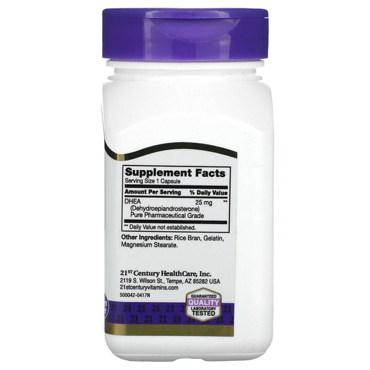 21St Century, Dhea, 25 Mg