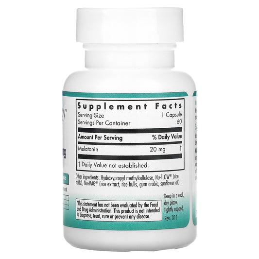 Nutricology, Melatonin, 20 Mg