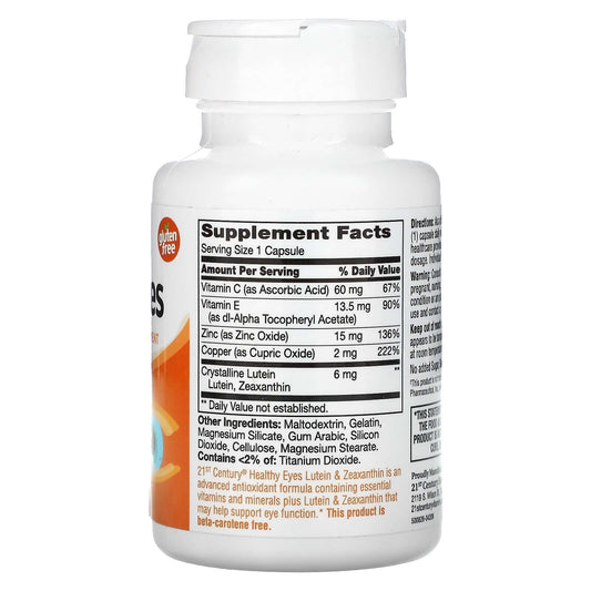 21St Century, Healthy Eyes, Lutein & Zeaxanthin,  Capsules
