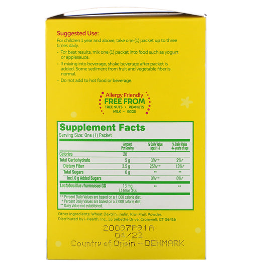 Culturelle, Kids, Regularity Probiotic + Fiber, 1+ Years, Unflavored