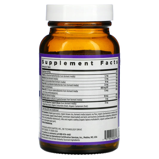 New Chapter, Fermented Vitamin B Complex, Vegan Tablets