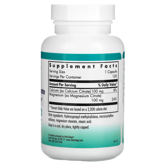 Nutricology, Calcium Magnesium Citrate